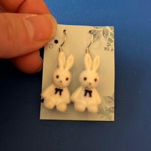 Fuzzy Bunny Rabbit Earrings 🐇